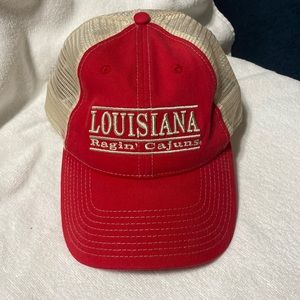 Louisiana Ragin’ Cajuns cap. Trucker cap style.